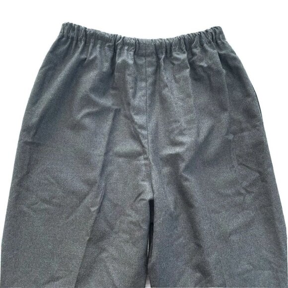 Eskandar Women's Sz 0 (24” Waist) Gray Wide Leg Wool Cashmere Lagenlook Pants - Picture 4 of 9